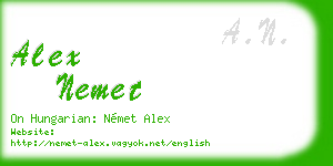 alex nemet business card