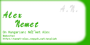 alex nemet business card